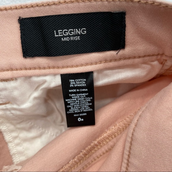 Express Stretch Pink Mid Rise Legging Skinny Jean - Picture 8 of 10